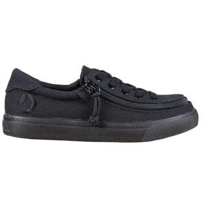 Billy classic lace low sneaker zip off black